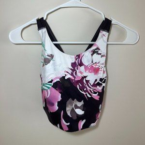 Athleta Sports Bra Floral Print Sz S